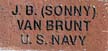 One of the Bricks located at the WWII Memorial