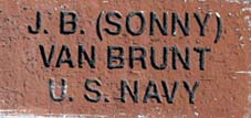 One of the Bricks located at the WWII Memorial
