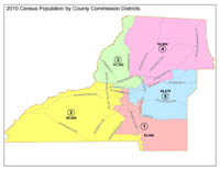 Current County Commission District Map